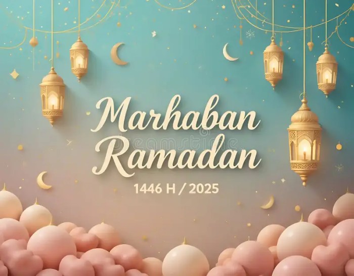 Welcoming the Holy Month a Digital Illustration of Marhaban Ya Ramadan ...